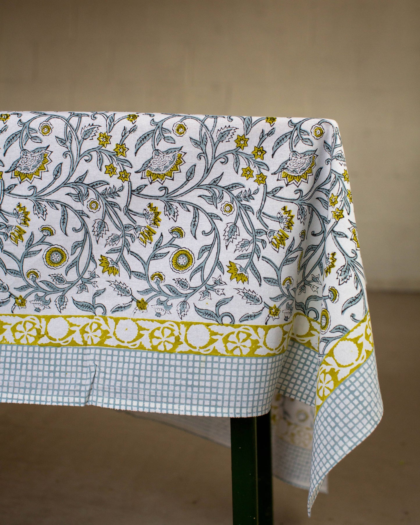 Block Printed Tablecloth - 150 x 220cm