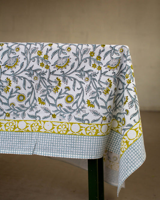 Block Printed Tablecloth - 150 x 220cm
