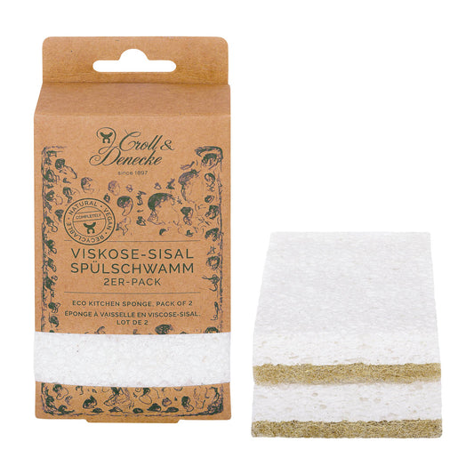 Viscose sisal sponge for washing dishes, kitchen