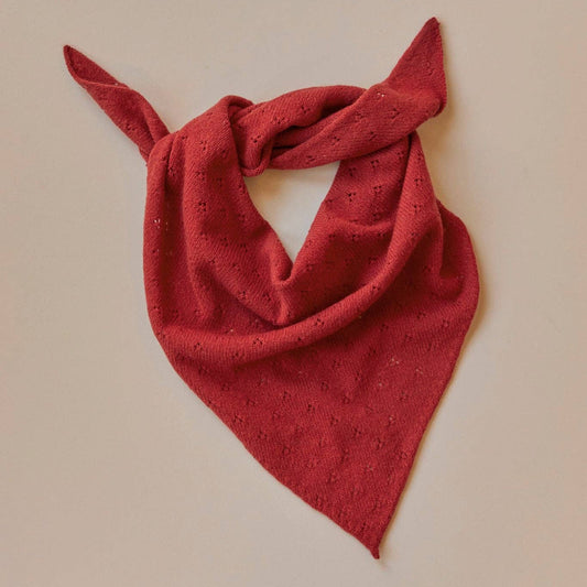 Pointelle Neckerchief | Poppy Red