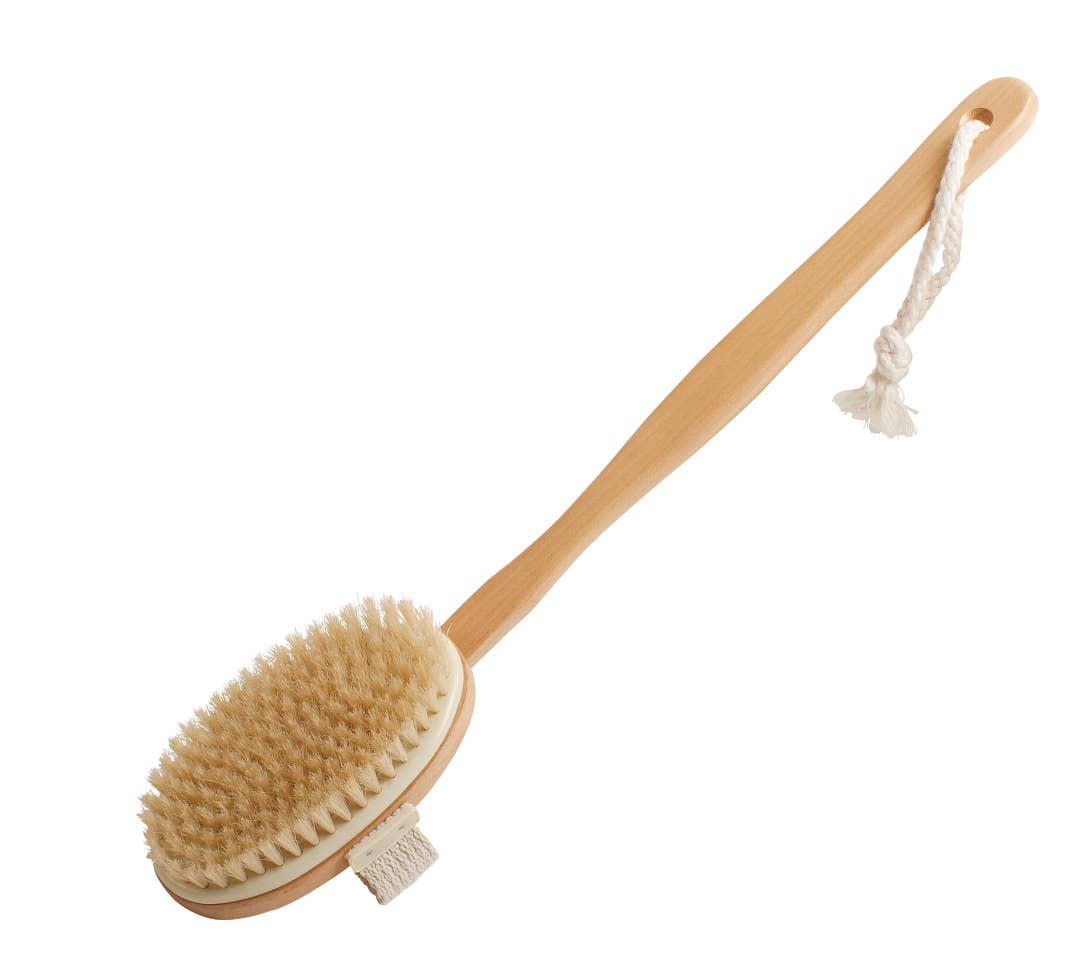 Pale Body Brush with Handle