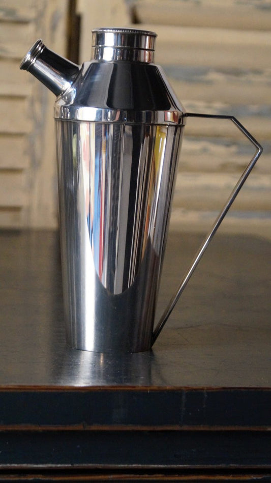 1930’s Art Deco Cardinal Plated Cocktail Shaker & Ice Bucket