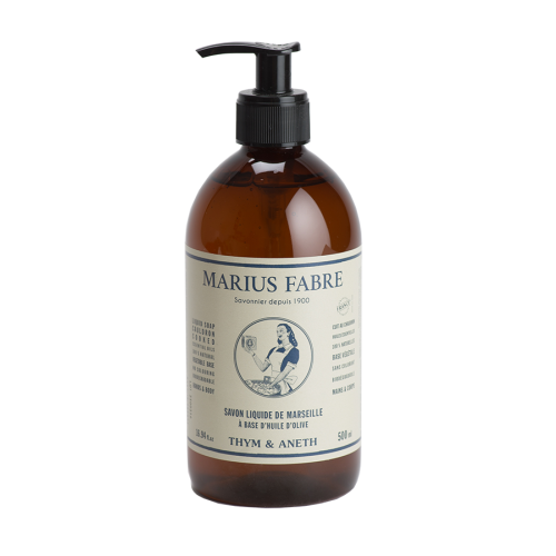 Marius Fabre Liquid Marseille Soap 500ml - Thyme & Dill