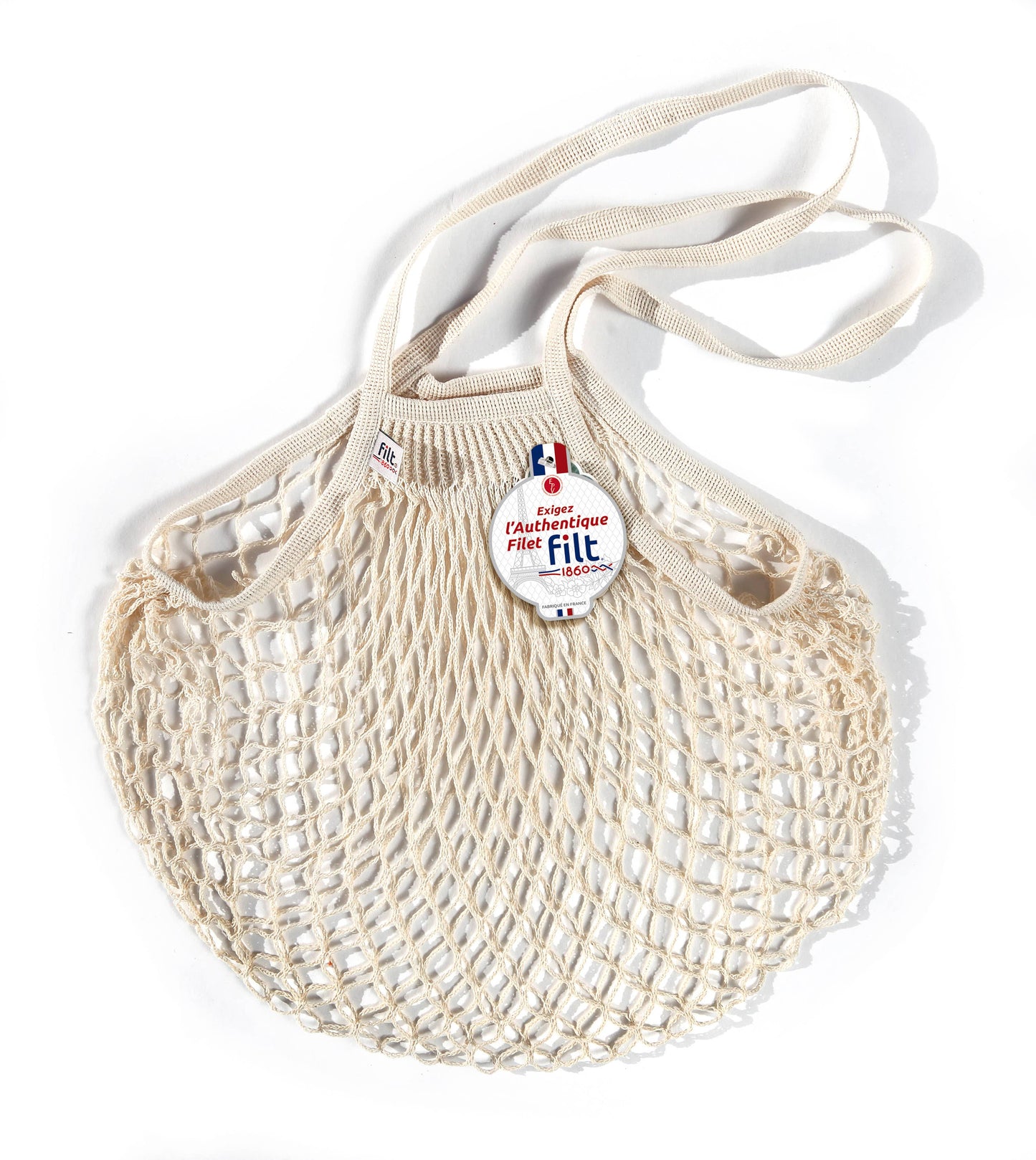 Cotton Net Shopping Bag - Long Handles