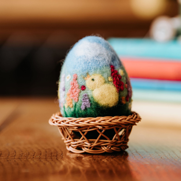Cottage Garden Egg Needle Felting Craft Kit