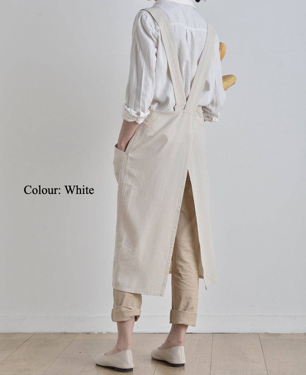 Japanese Linen Apron - Pink