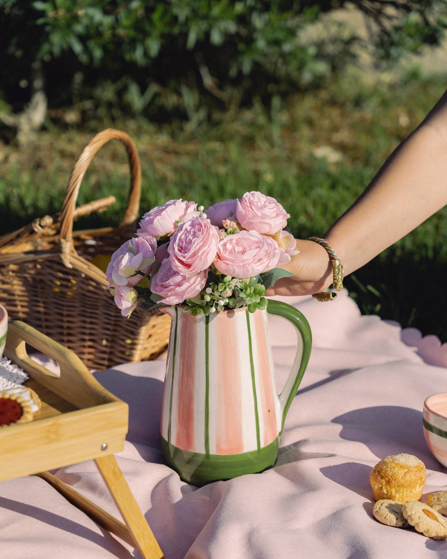 Ceramic Watermelon Pitcher