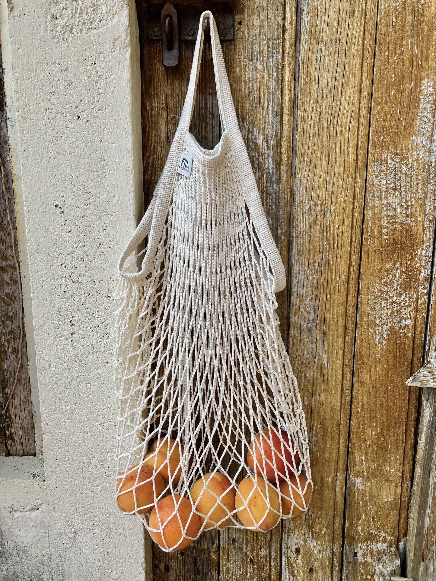 Cotton Net Shopping Bag - Small Handles