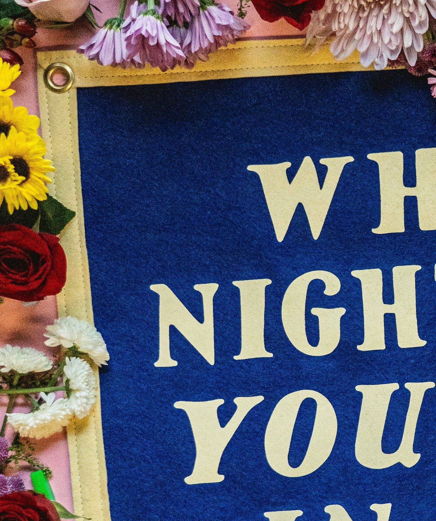 What A Night To Be Young and In Love Camp Flag