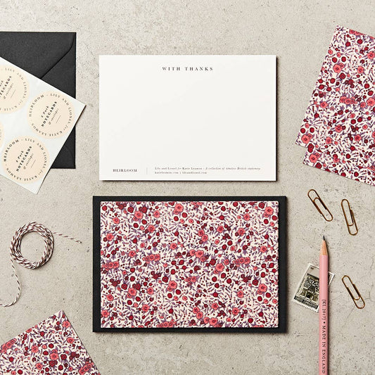 Heirloom Wild Rose Notecards - Pack of 6