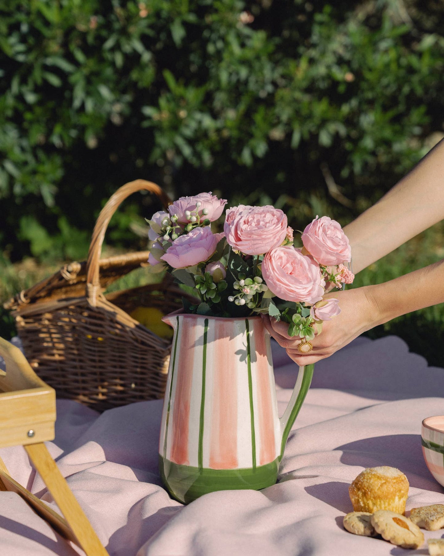 Ceramic Watermelon Pitcher