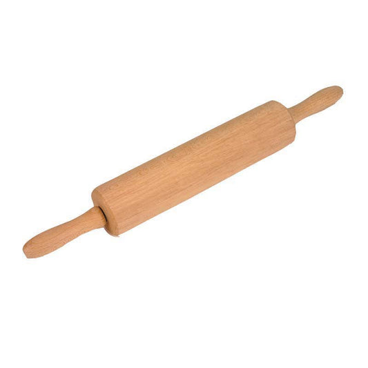 Wooden Rolling Pin with Handle 45cm