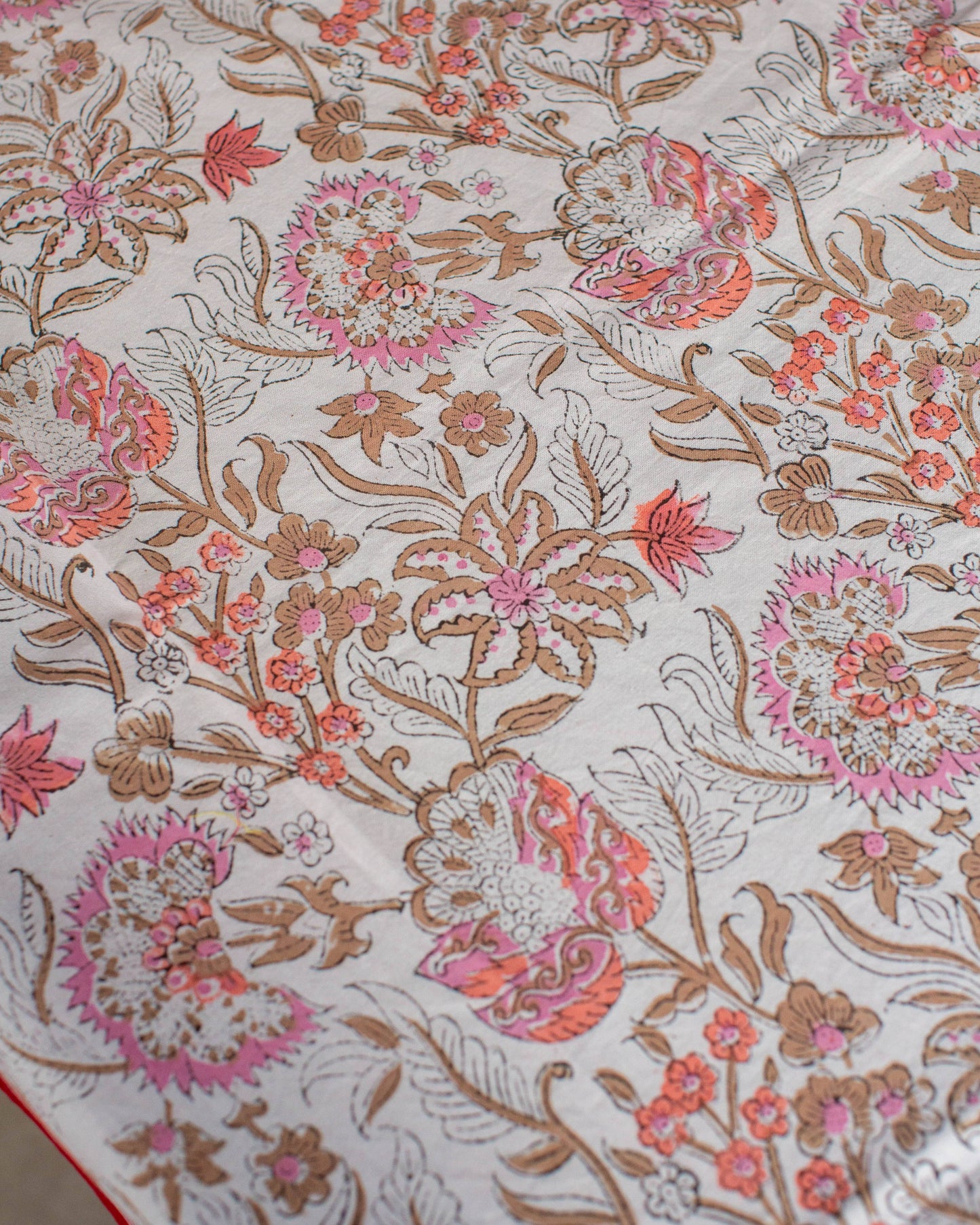Block Printed Tablecloth: 150 x 220cm