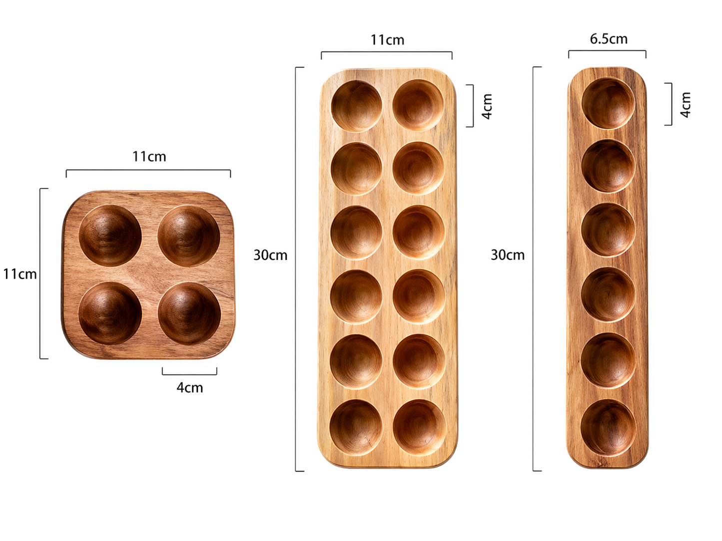 Wooden Egg Storage Tray - 12 Eggs