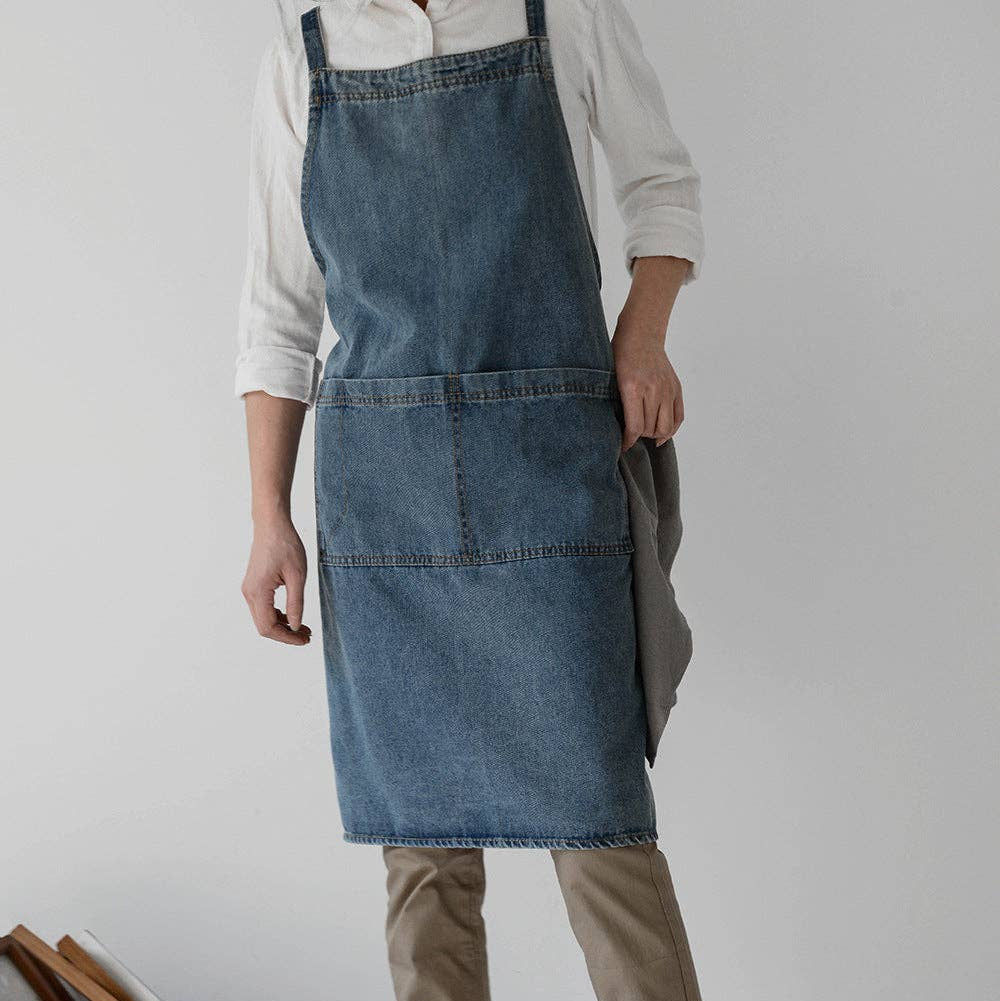 The Denim Apron - Dark Blue